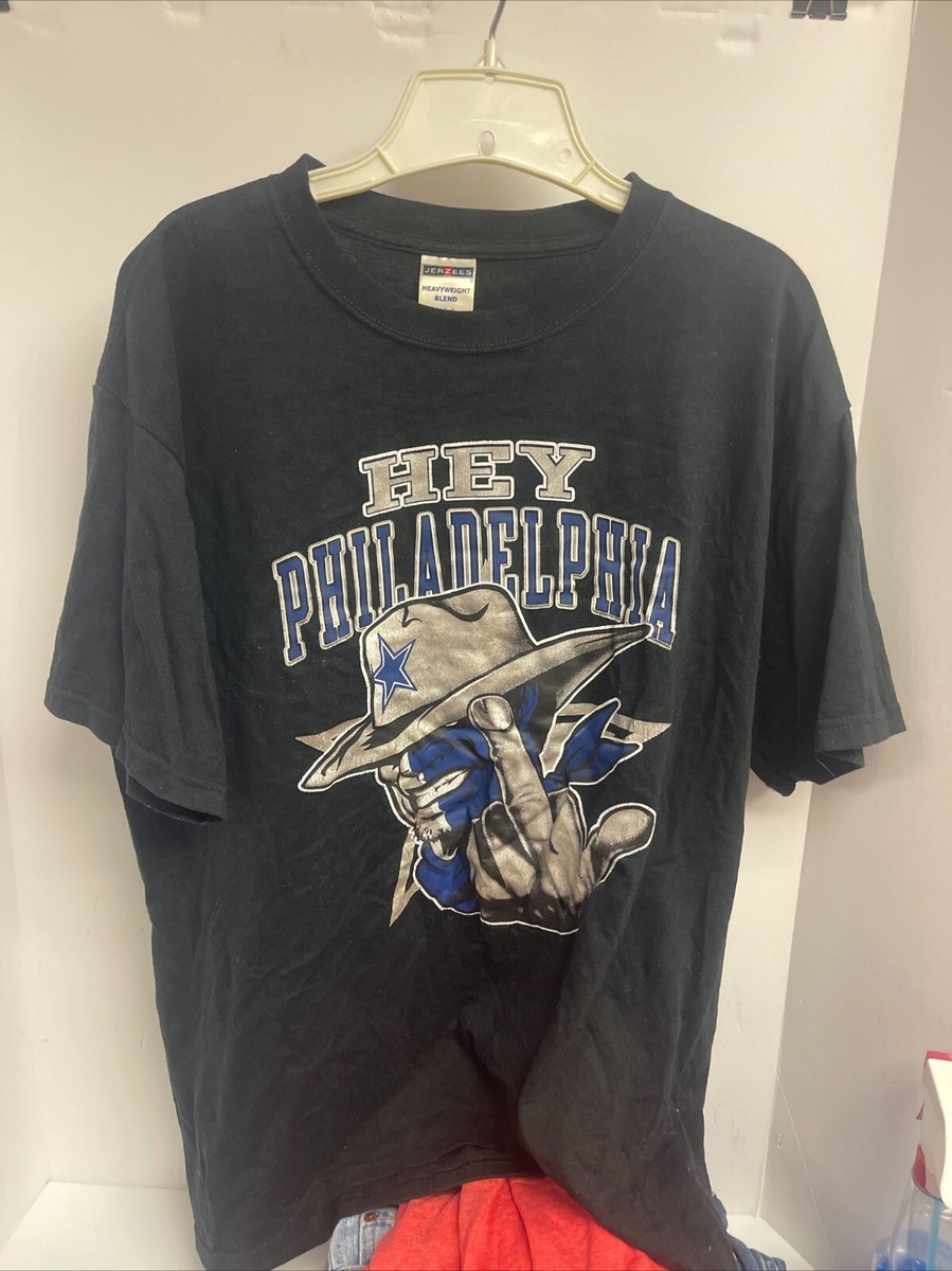 Dallas Cowboys custom T-SHIRT Hey Philadelphia Middle Finger
