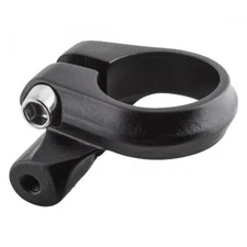 SUNLITE BIKE BICYCLE SEATPOST CLAMP ALLOY 28.6 BLACK w/ RACK MOUNT