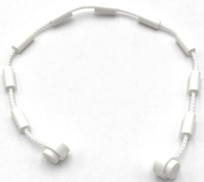 Lego New White String w/ End Studs 21L overall w/ Rope Climbing Grips Part