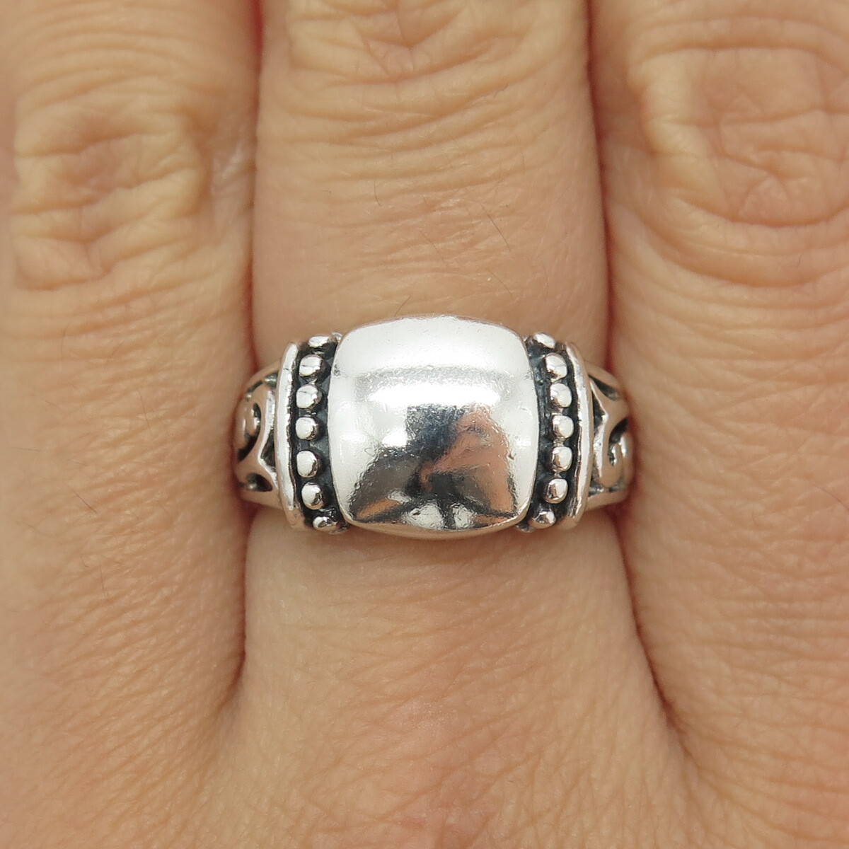 925 Sterling Silver Vintage Boho / Ethnic Ring Size 7.25 | eBay UK