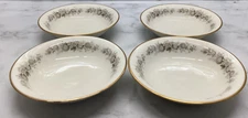 Vtg Noritake Ivory china “Virginia” 4 soup bowls gold trim 7564 made in Japan