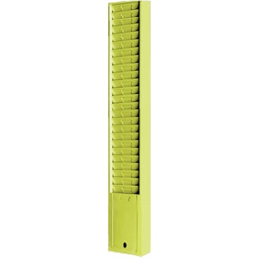 Metal Time Card Rack Steel Time Card Rack, 25 Pockets, fits 7