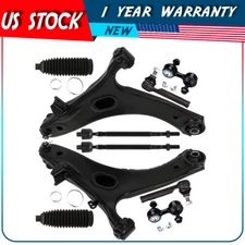 Front Lower Control Arm w/ Ball Joints Tie Rod End For 2009-2013 Subaru Forester