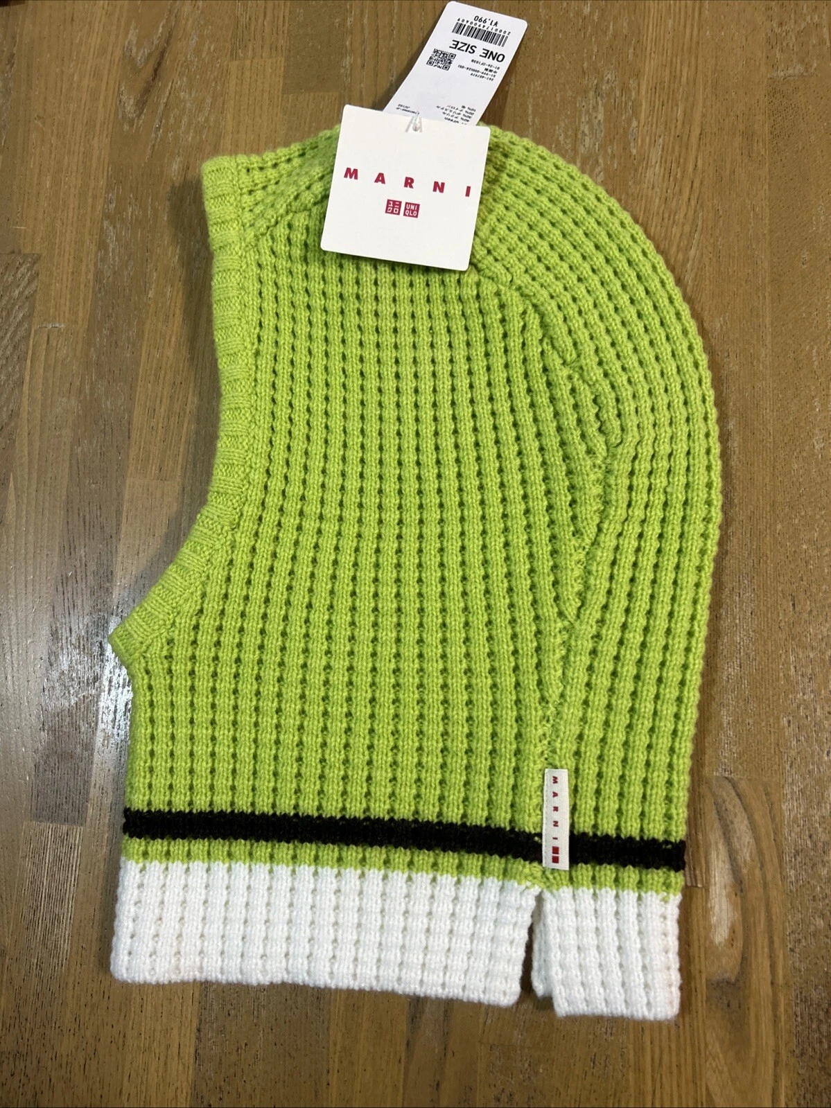 UNIQLO MARNI Popcorn Knitted Balaclava (Green) Accessories cap with tags New!