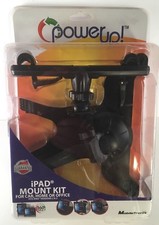 POWER UP iPAD MOUNT KIT For Car, Home or Office Fits iPAD VERSIONS 2 3 New