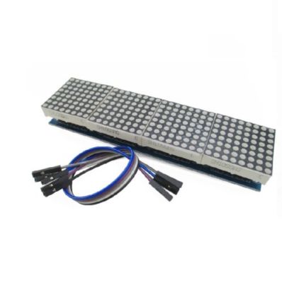 MAX7219 Dot Matrix Module Arduino Microcontroller 4 In One Display with 5P Line