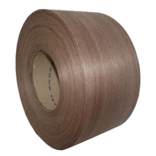 Walnut 7" x 50' Pre-Glued Wood Veneer Roll, With Iron-on Adhesive