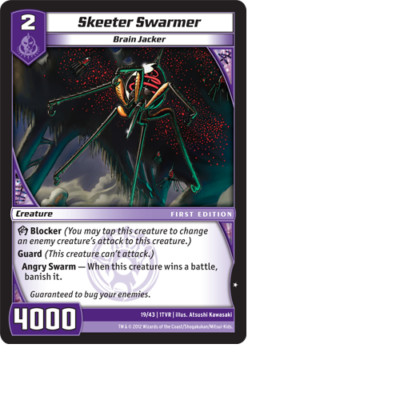 Kaijudo X3 SKEETER SWARMER Common #19/43 (Playset) 1TVR Battle Decks 2012 TCG