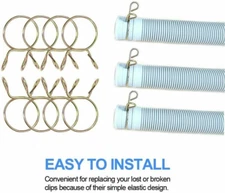 250Pcs Fuel Line Hose Tubing Spring Clips Clamps Assortment Kit for Motorcycle