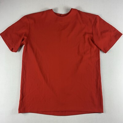 IRO DRESS WOMENS SIZE 36 SHORT SLEEVE POLYESTER RED AUDIO MODERN