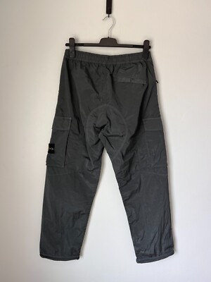 Stone Island Nylon Metal Cargo Pants - Size 34 - Black - NEW