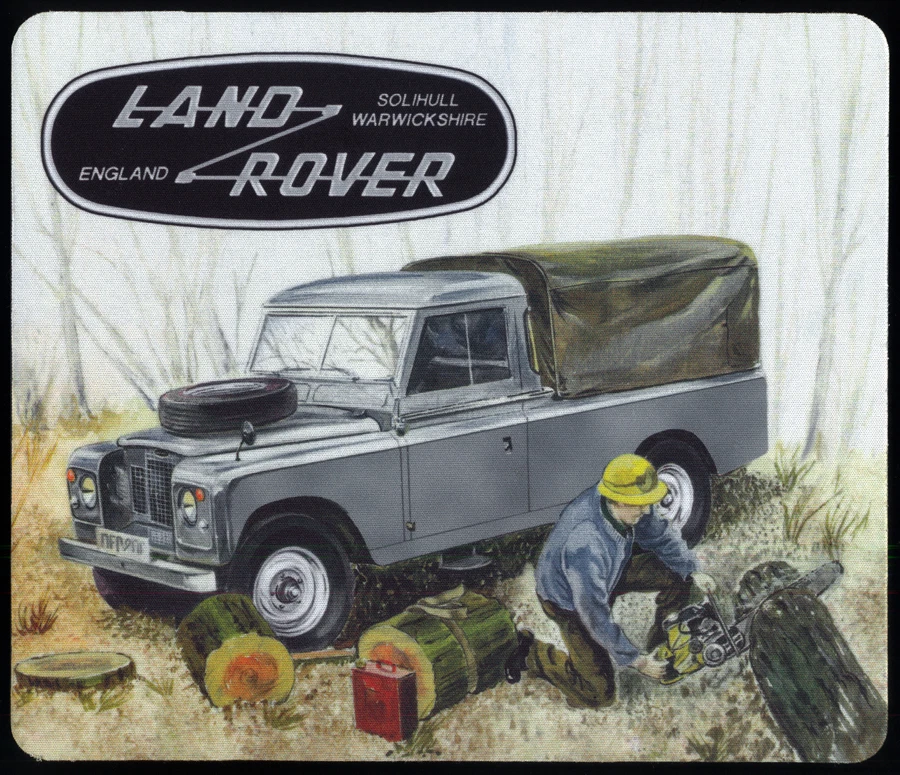 1 x LAND ROVER, SOLIHULL WARWICKSHIRE ENGLAND, MOUSE MAT OR SMALL TABLE MAT - image 1 of 1
