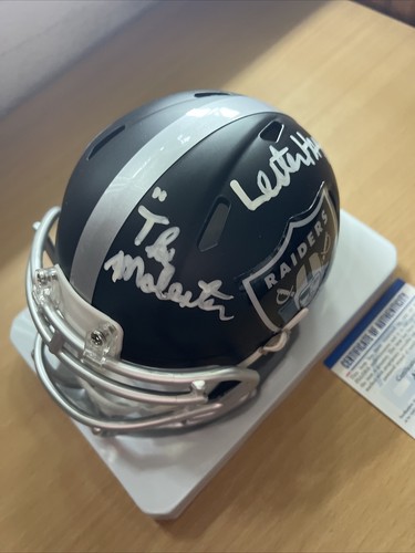 Lester Hayes Signed Autographed Blaze Alternate Raiders Mini Helmet PSA/COA - Picture 7 of 20