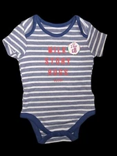 Mothercare Blue Striped Baby Vest 1-3 Months. Brand New With Tags