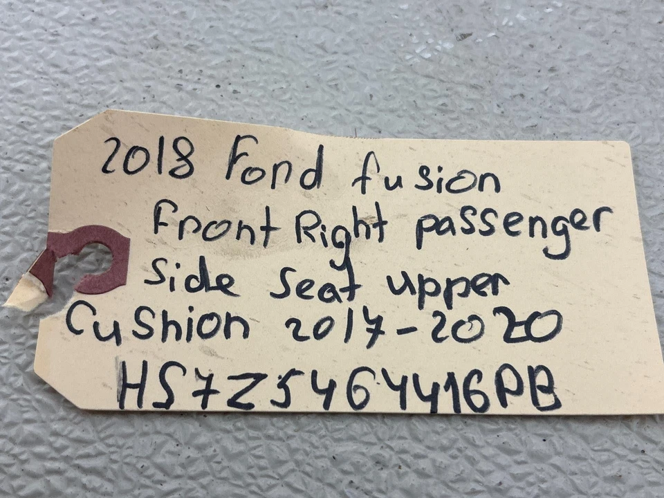 Cojín superior del asiento del pasajero delantero derecho Ford Fusion 2013-2020 negro OEM Foto 2 de 4