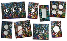 Lego Blocks Toggle Rocker Light Switch Power Outlet Cover Plate Home decor