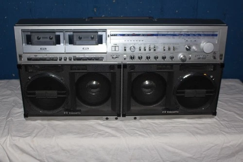 Sharp GF-777z Vintage Boombox Stereo Cassette Ghettoblaster - Sold AS IS