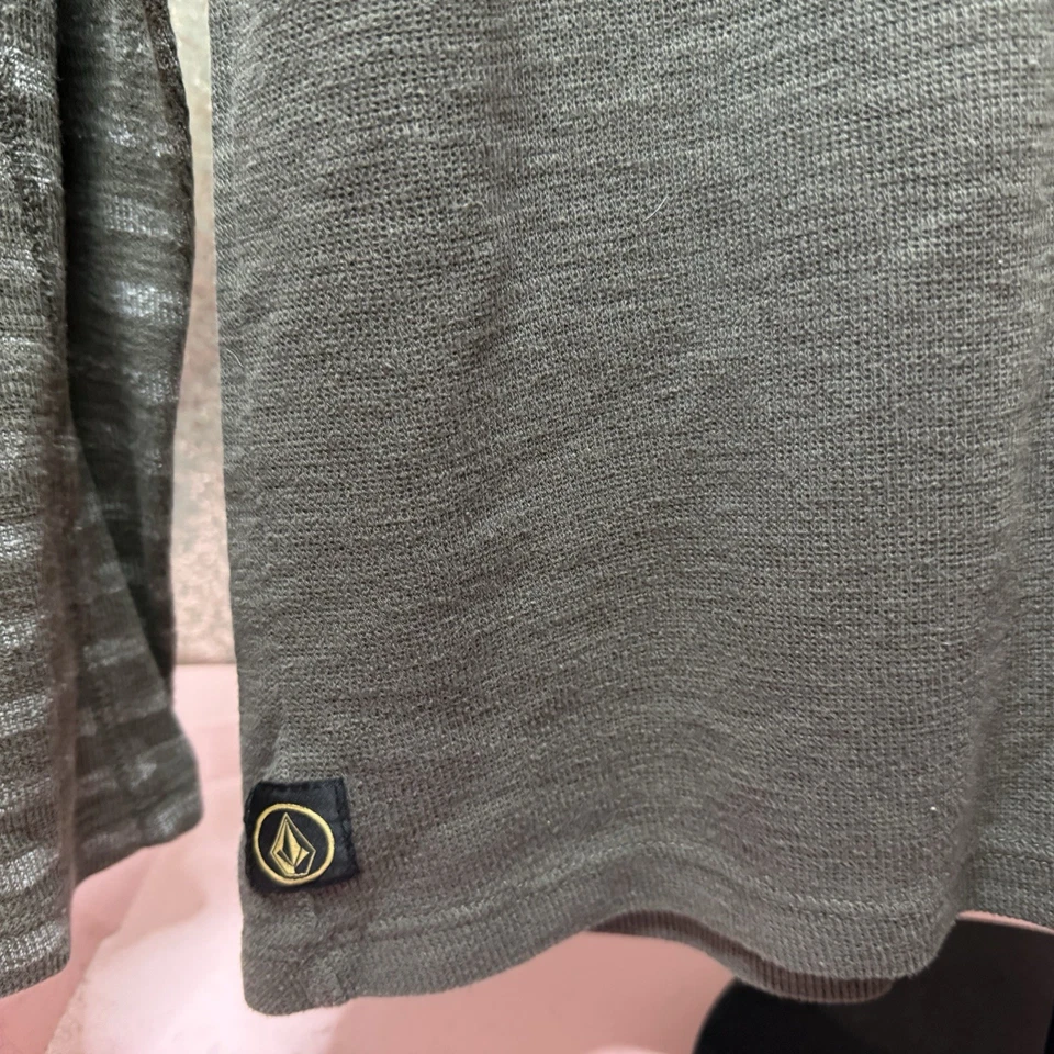 Volcom Hoodie Sweatshirt Men’s L Gray Full Zip Y2K Skate - Image 2 of 4