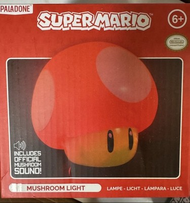 Paladone Icons Super Mario Super Mushroom Light Nintendo Night Light New
