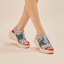 UIN Women's Clog Shoes Slip On Beach Outdoor Sandals Street Bluegrams 