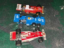 Used McClaren, Ferrari & Tyrell Indy 1/32 Slot Car Lot of Three All Running