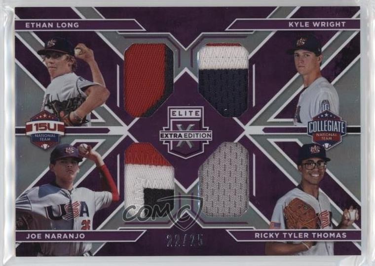 2016 Elite Extra Edition Purple 22/25 Joe Naranjo Kyle Wright Ethan Long #17 0c6