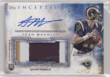 2015 Topps Inception Auto Jumbo Patch Sean Mannion #AJP-SM Jumbo Patch Auto bj6