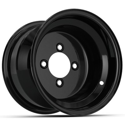 Golf Cart GTW 10 '' 10x7 Schwarz Stahl Rad 3:4 Offset