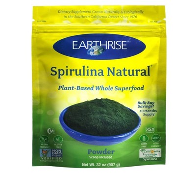 Earthrise Spirulina Natural Powder 32oz, 31.99 Ounce (Pack of 1) 