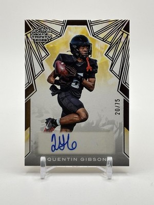 Quentin Gibson 2025 Leaf Trinity Autographs Bronze /75 - Colorado Buffaloes Auto