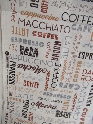 Whistler Studios Windham Fabrics Dark Roast  COFFEE COTTON FABRIC  1Y2''X44''  NEW