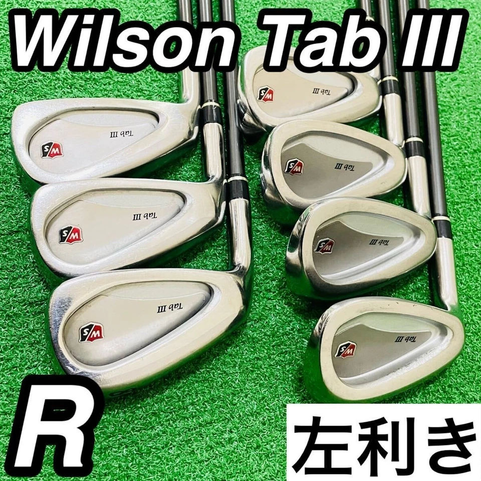 Wilson Staff Tab III 7-Piece Iron Set Left-Handed Silver R Flex Used - Image 3 of 4