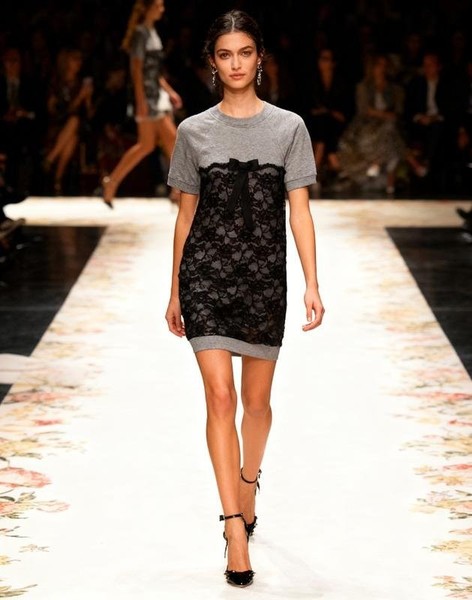 Women Dolce & Gabbana Dress Black Cotton XS