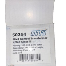 Mars 40VA Control Transformer 120/208/240V to 24V Foot Mount MPN 50354