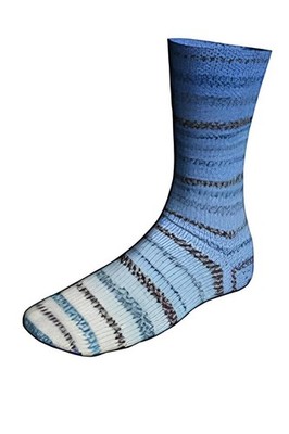 Wolle Kreativ! Lang Yarns - Twin Soxx 4-fach Watercolor Fb. 461 blau 100 g