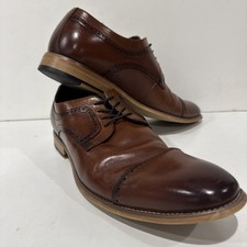 Men  s 12 Stacy Adam  s Dress Shoes Cap Toe Brown Oxford Lace Up FAST SHIP