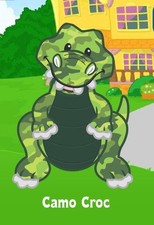 Webkinz Classic Camo Croc Virtual PET Adoption Code Only Messaged