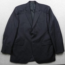 Lauren Ralph Lauren Blazer Mens 42L Wool 2-Button Suit Jacket Coat Navy Blue
