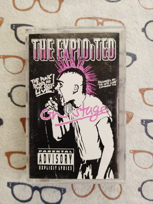 The Exploited On Stage 1992 Cassette Album Reissue Live Punk VG+/VG+