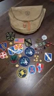 Vintage Military Patch Lot WW2 to Modern - Squadron Patches Pins/ Boy scouts
