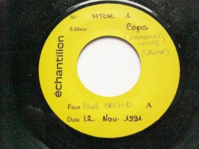 Diamond White Blue Orchid 7'' Enchantillon ATOM1 EX 1991 test pressing