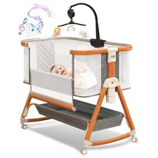 3 in 1 Bassinet,Baby Bassinets Bedside Sleeper with Musical