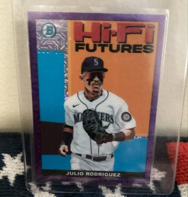 2022 Bowman - Hi-Fi  Julio Rodriguez #HIFI-4 Purple Mojo Refractor /250 (RC)