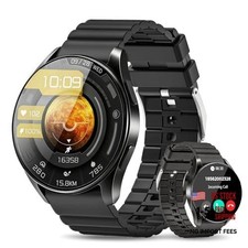 Smart Watch for Men/Women Android/iPhone - GPS Fitness Tracker with Black