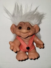 Vintage All ORIGINAL UNUSUAL FACE PLAYMATES TROLL, Thomas Dam Troll Doll
