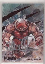 2023 Fleer Ultra Wolverine Red Foil Artist 66/74 Juggernaut #62 Auto 1b5r