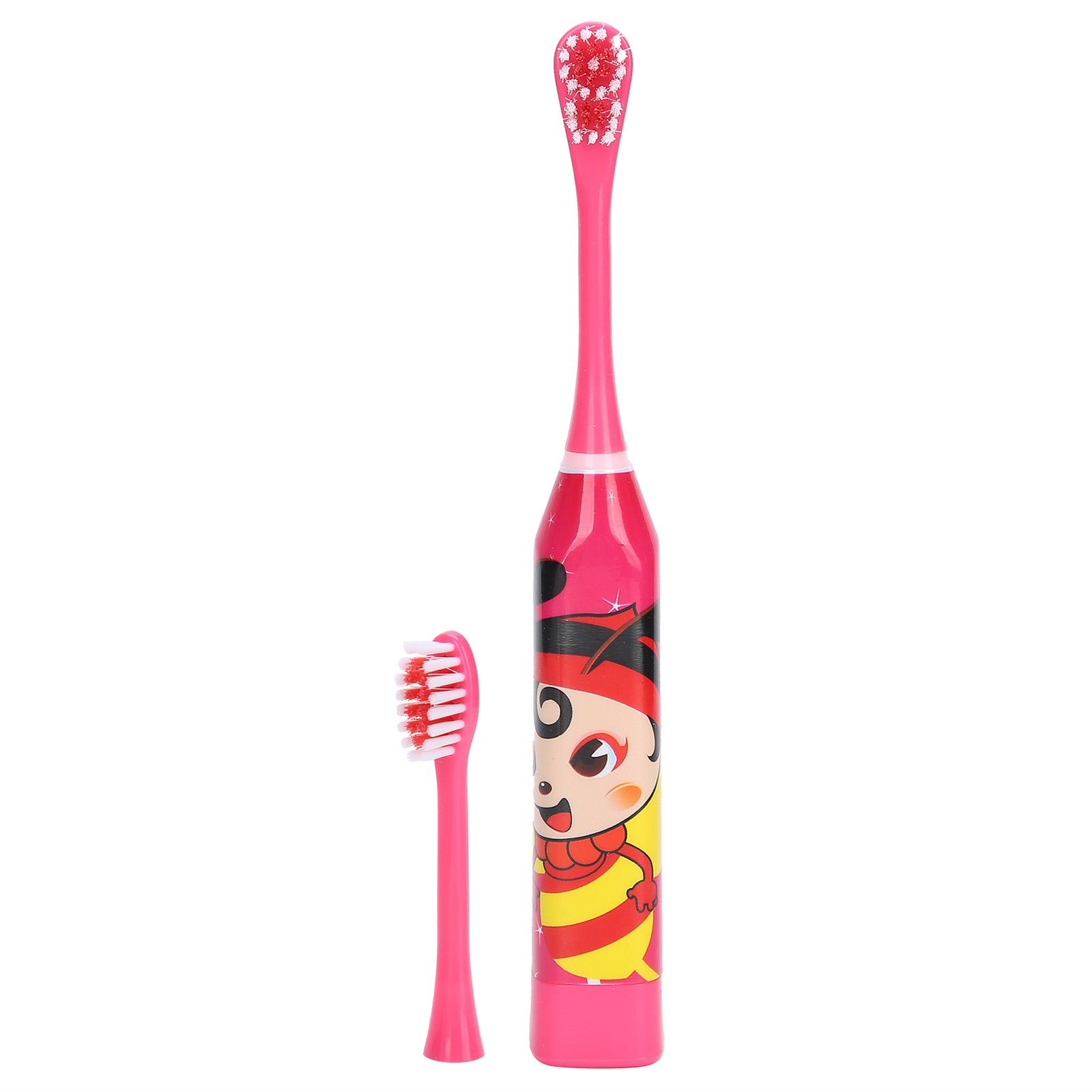 NEW Red Children Electric Toothbrush Lovely Cartoon Pattern Teeth Cleaning Tooth