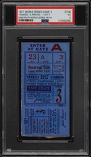 1927 WORLD SERIES GAME 3 TICKET🎟️BABE RUTH HR #9 LOU GEHRIG 2 HIT NYY/PIT PSA 3