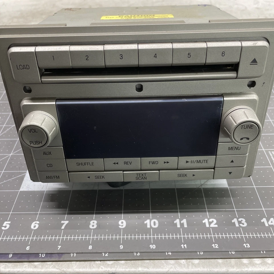 Lincoln Zephyr MKZ AM FM RADIO CAMBIADOR DE 6 CD RADIO DE FÁBRICA PIONEER 7H6T-18C815-BG Foto 3 de 4