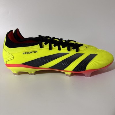 adidas Mens 11.5 PREDATOR 24 PRO FIRM GROUND SOCCER CLEATS Solar Yellow IG7776